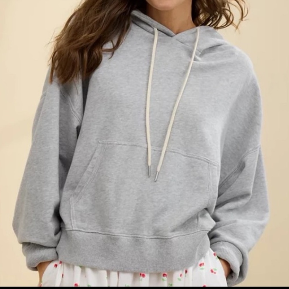 Aerie Gray Women's Popover Cozy Hoodie Size XL